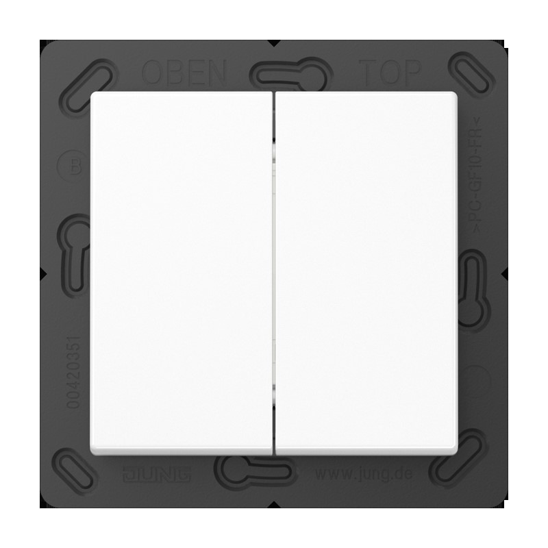 Jung Matter Taster 2f 4k A alpinweiß MAT 595 WW
