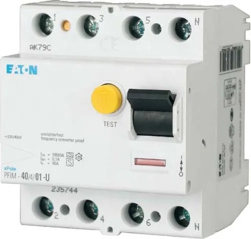 Eaton FI-Schutzschalter Typ F PFIM-63/4/003-G/F