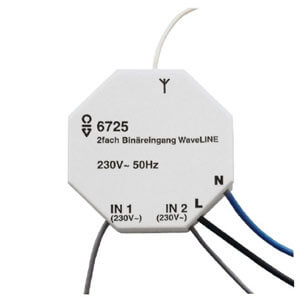 Busch-Jaeger Binäreingang Wavel-LINE 2-fach 230V AC 6725 - 2CKA006720A0007