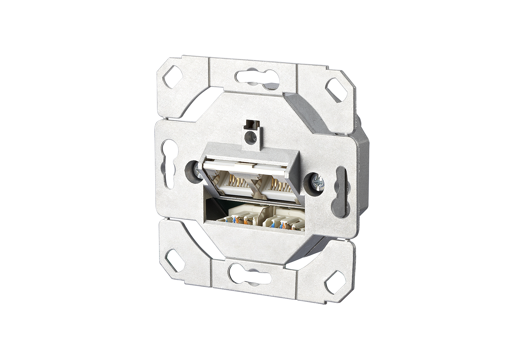 Metz Connect Anschlussdose C6A UP0 2xRJ45,UP0 130C381200-I