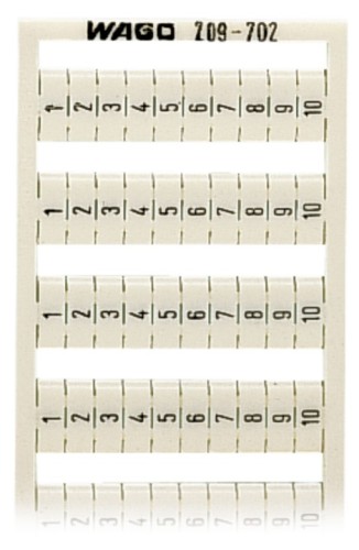 WAGO GmbH & Co. KG WSB-Bezeichnungssystem S: 1-10 (10x) 209-702 - 209-702