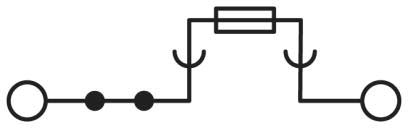 Phoenix Contact Sicherungsreihenklemme Nennstrom: 6,3A PT4-HESI(5X20)GY/GY
