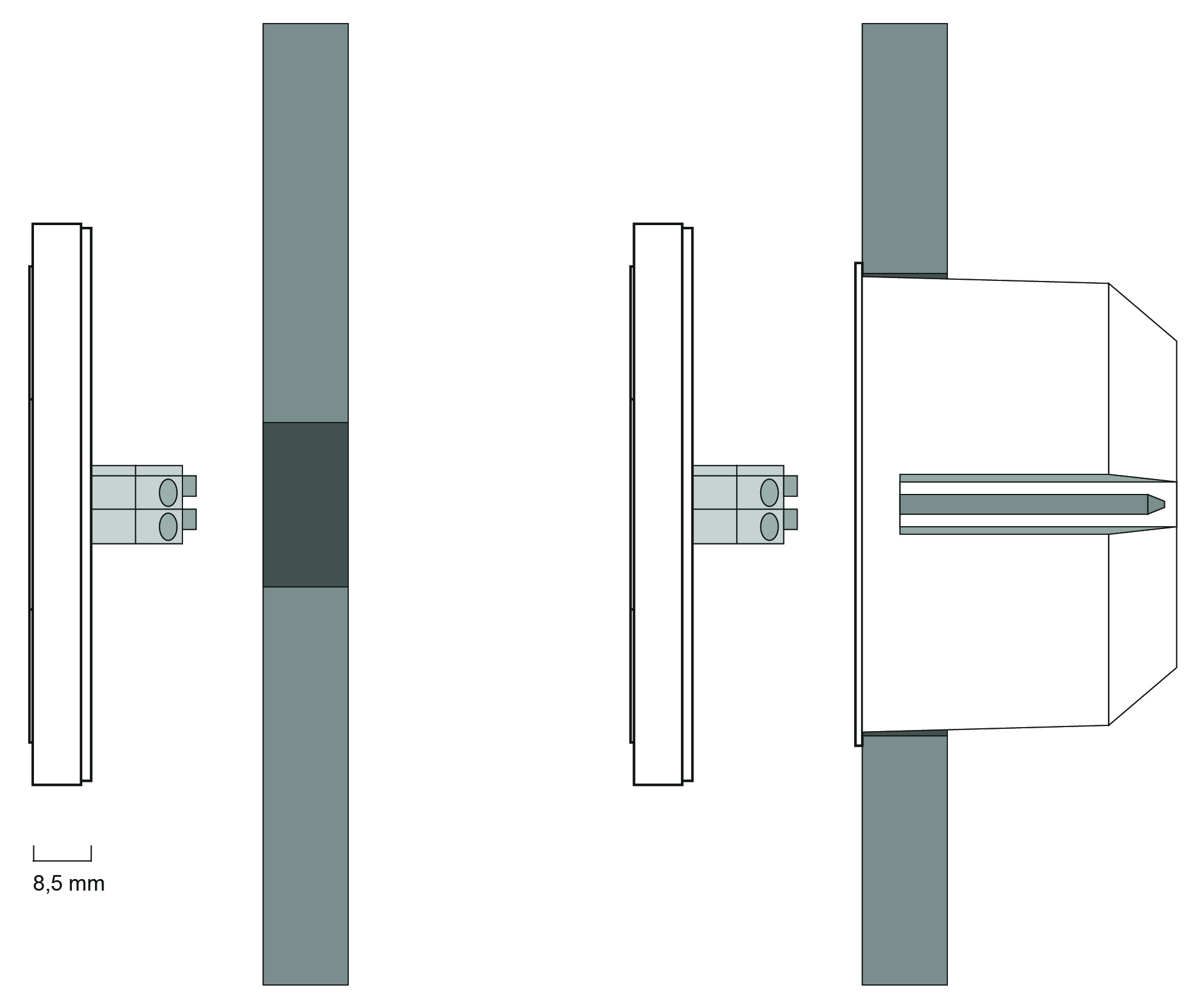 Lunatone pushbutton module DALI-2 Switch Cross white App-Contr. activated – 86459793-W-2-APP