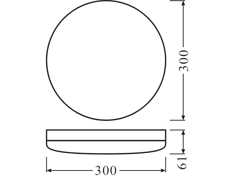 Ledvance LED wall and ceiling luminaire SURFACE COMPACT IK10 24 W 3000 K IP65 WT