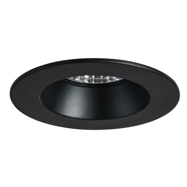 Brumberg recessed LED downlight, IP54, black, round - 12266083