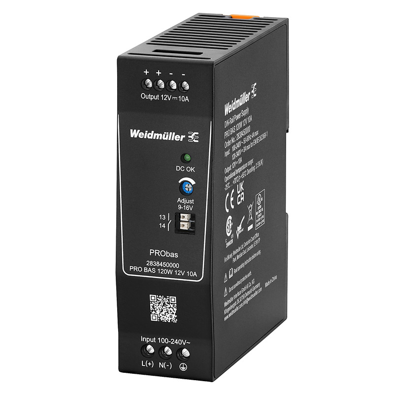 Weidmüller Stromversorgung 12V DC 10A, Schraubanschl. PRO BAS 120W 10A
