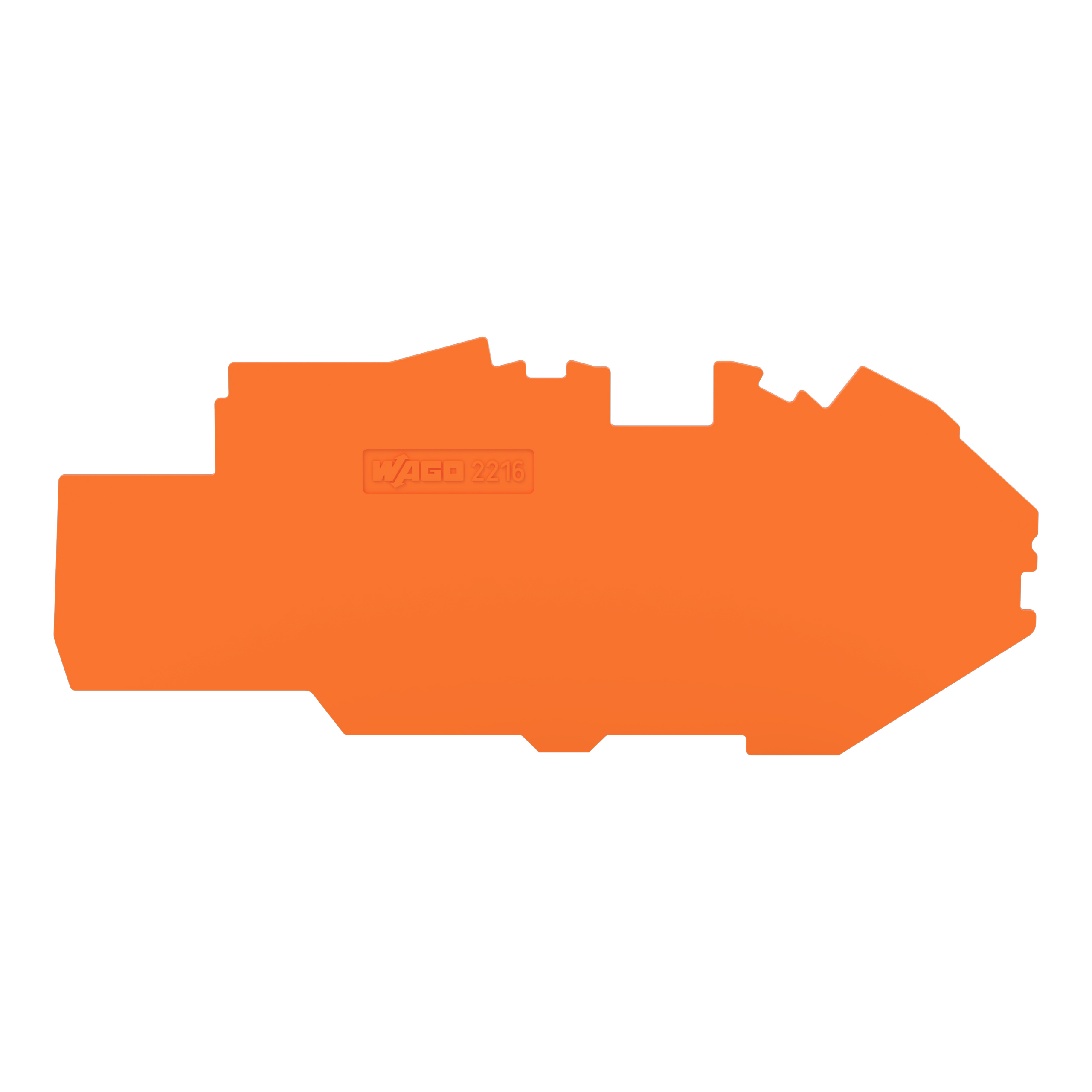 WAGO GmbH & Co. KG Abschluss-/Zwischenplatte 1mm orange 2216-7792