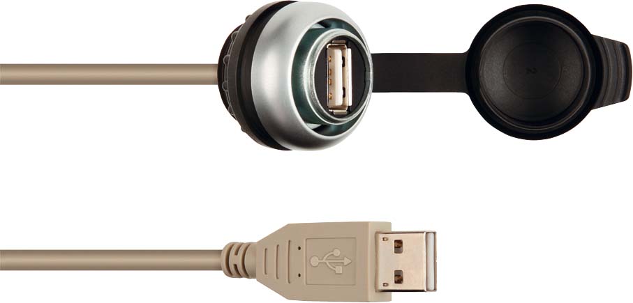 Murrelektronik MSDD Einbaudose USB 3.0, 0,6m Kabel 4000-73000-0150000