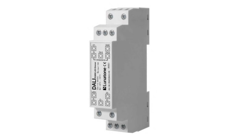 Lunatone Lichtmanagement LED-Dimmer DALI RGBW CV 16A DIN Rail