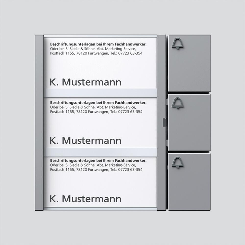 Siedle&Söhne Bus-Tasten-Modul si/met BTM 650-03 SM