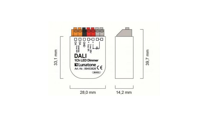 Lunatone Light Management LED-Dimmer DALI 1Ch LED Dimmer 4A CV - 89453826