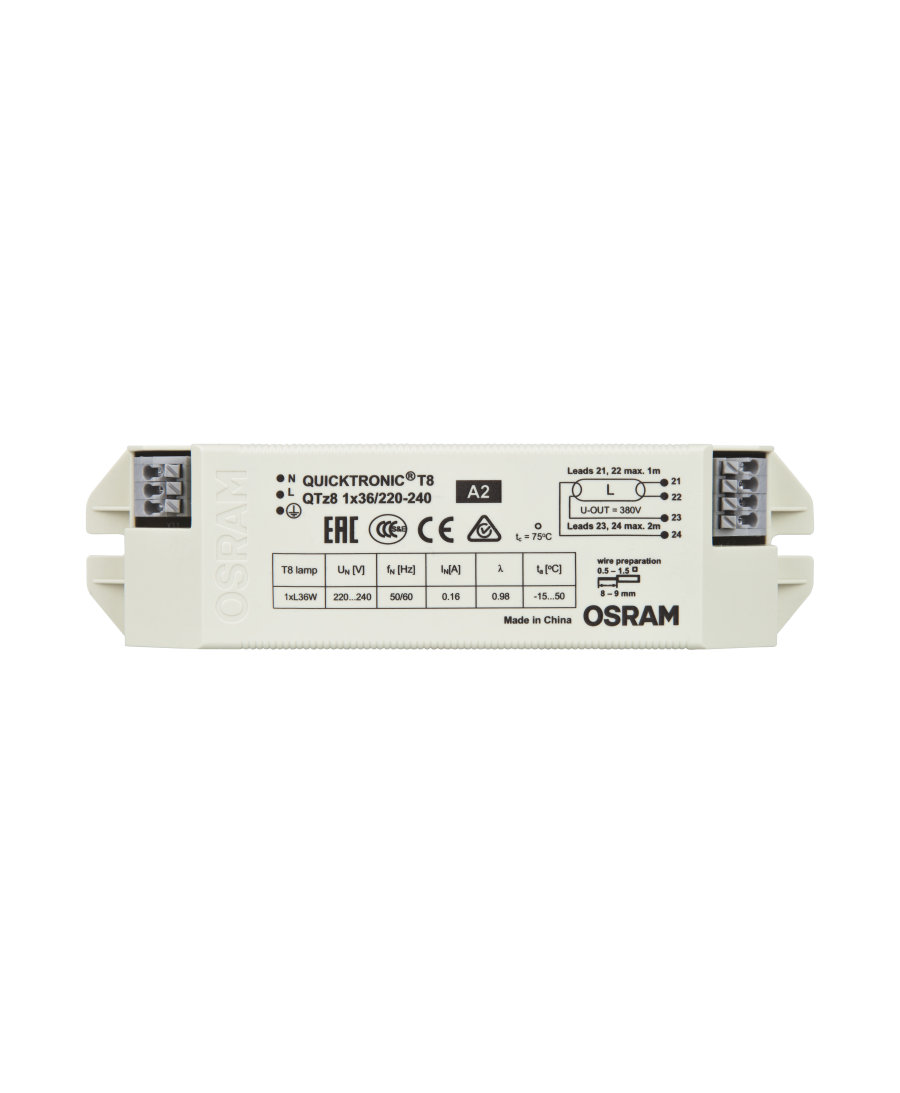 Osram electronic ballast ECG-FL OSRAM QTZ8 1X36/220-240