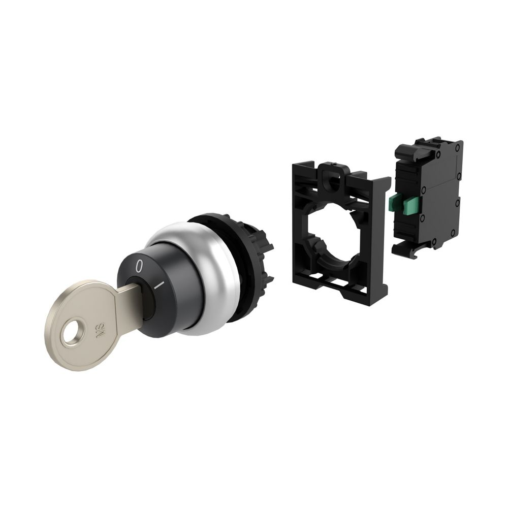 Eaton SchlÃ¼sseltaste RMQ-Titan rastend, 2 Stellunge M22-WRS-K10-BVP