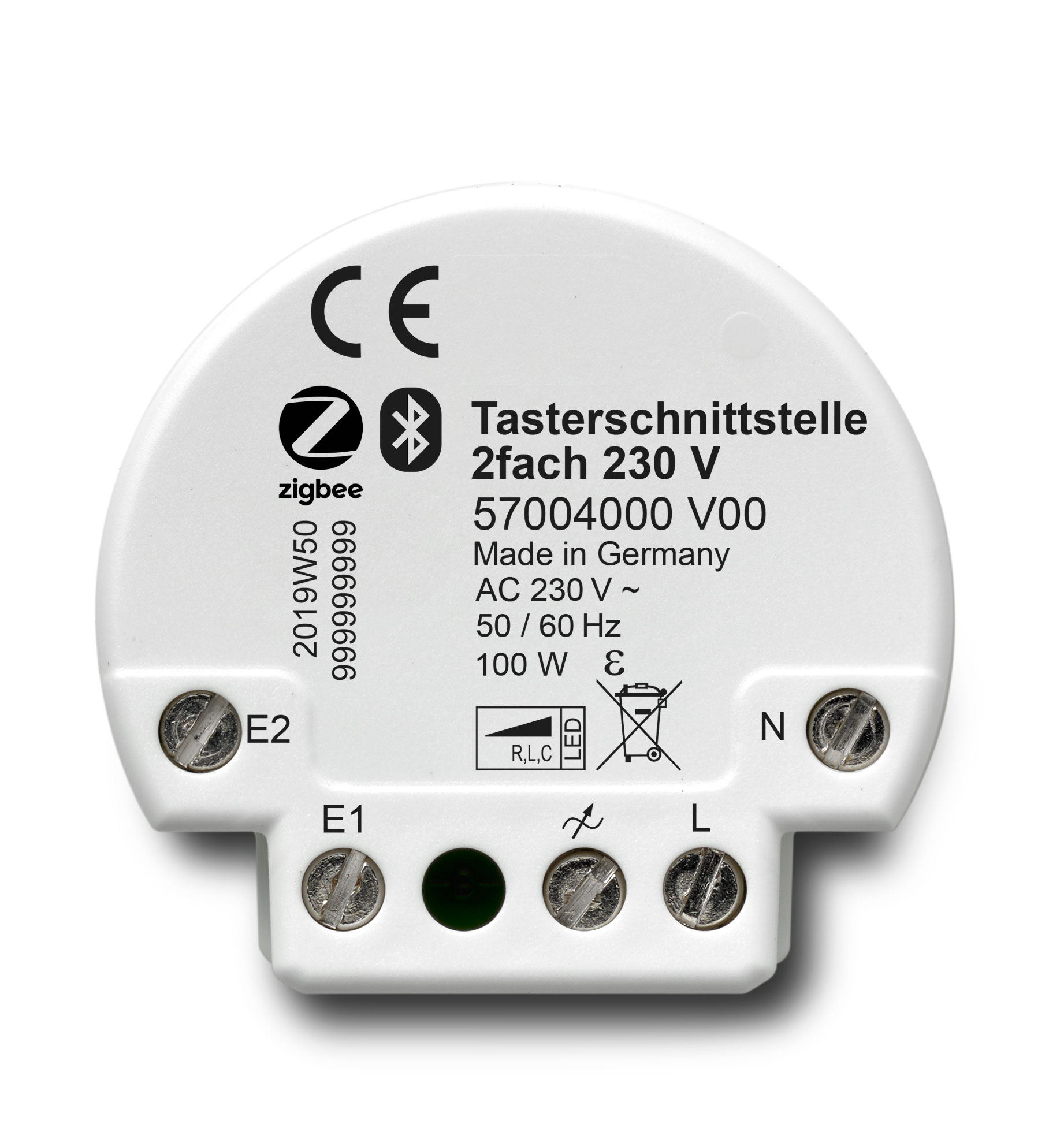 NEXENTRO Zigbee Tasterschnittstelle 2f 230V