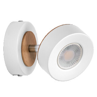 LEDVANCE LED-Wandstrahler Pluto, Stahl, Holz, weiß günstig online kaufen