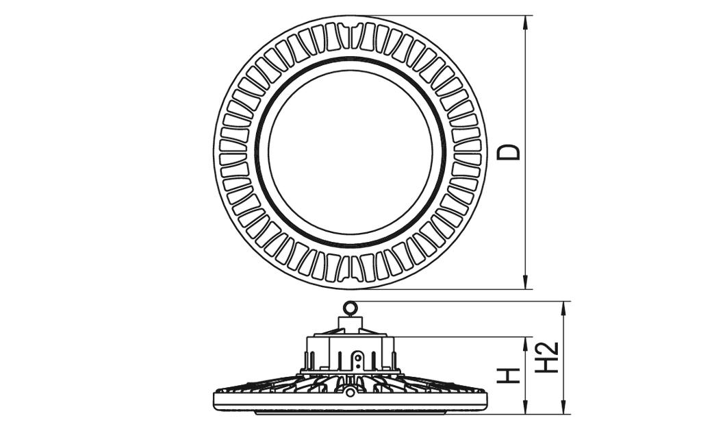 Ridi-Leuchten LED-Hallenstrahler 840 LUNARO360ND #0326964 günstig online kaufen