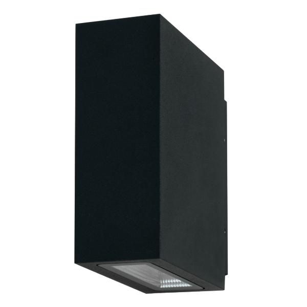 Brumberg LED wall light, IP54, textured graphite - 10013103