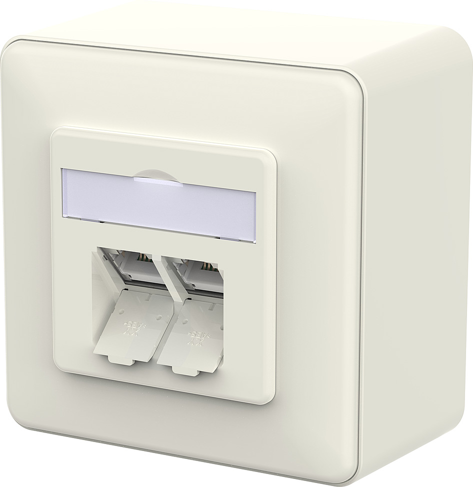 Metz Connect RJ45 Anschlussdose IDC reinweiß 130D380002-I