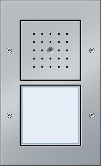 Gira Türstation AP 1fach alu 126665