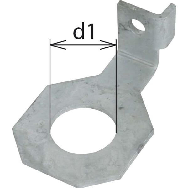 DEHN Anschlussbügel D=30mm f.M27 abgewin AB EXFS IF1 W 30 - 923330