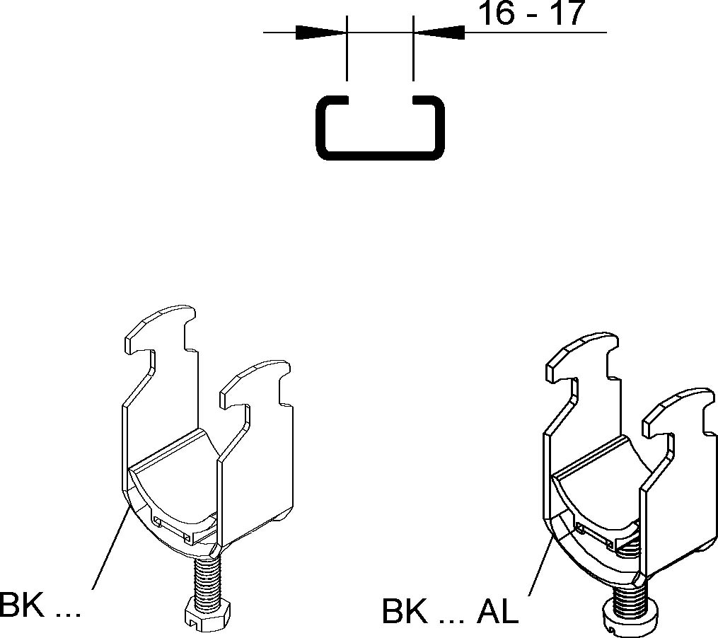 Niedax Bügelschelle BK 18 AL