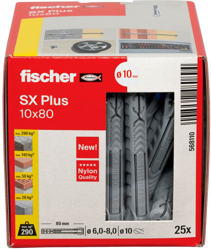 Fischer Deutschl. Dübel SX Plus 10x80 - 568110