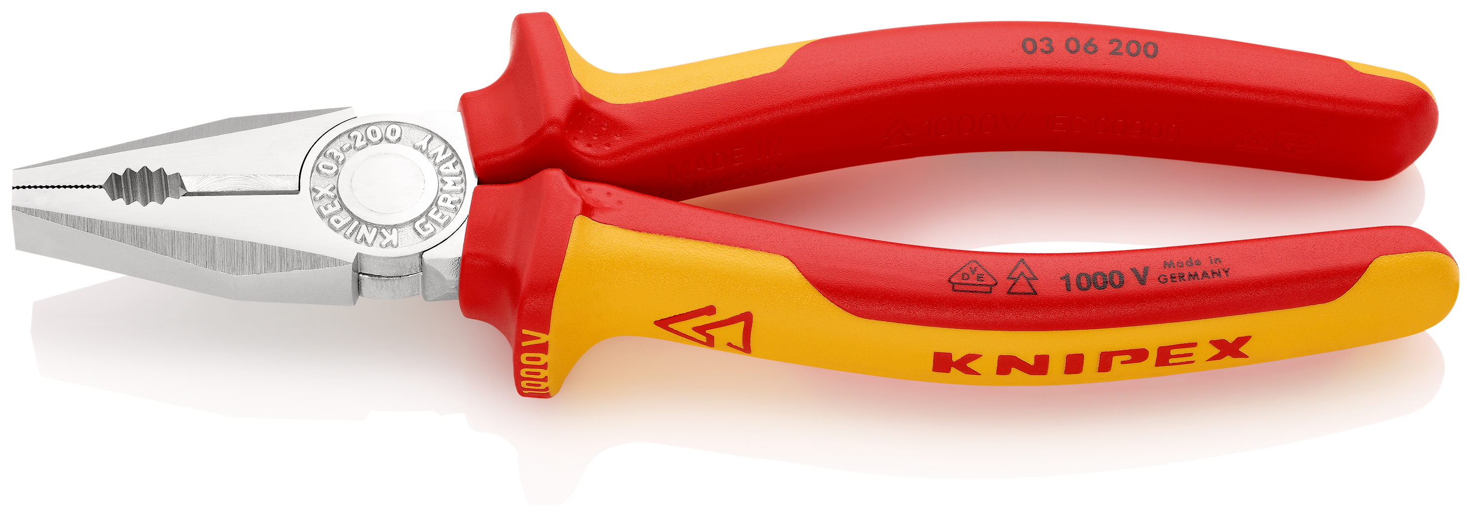 Knipex-Werk Kombizange verchromt, 200mm 03 06 200