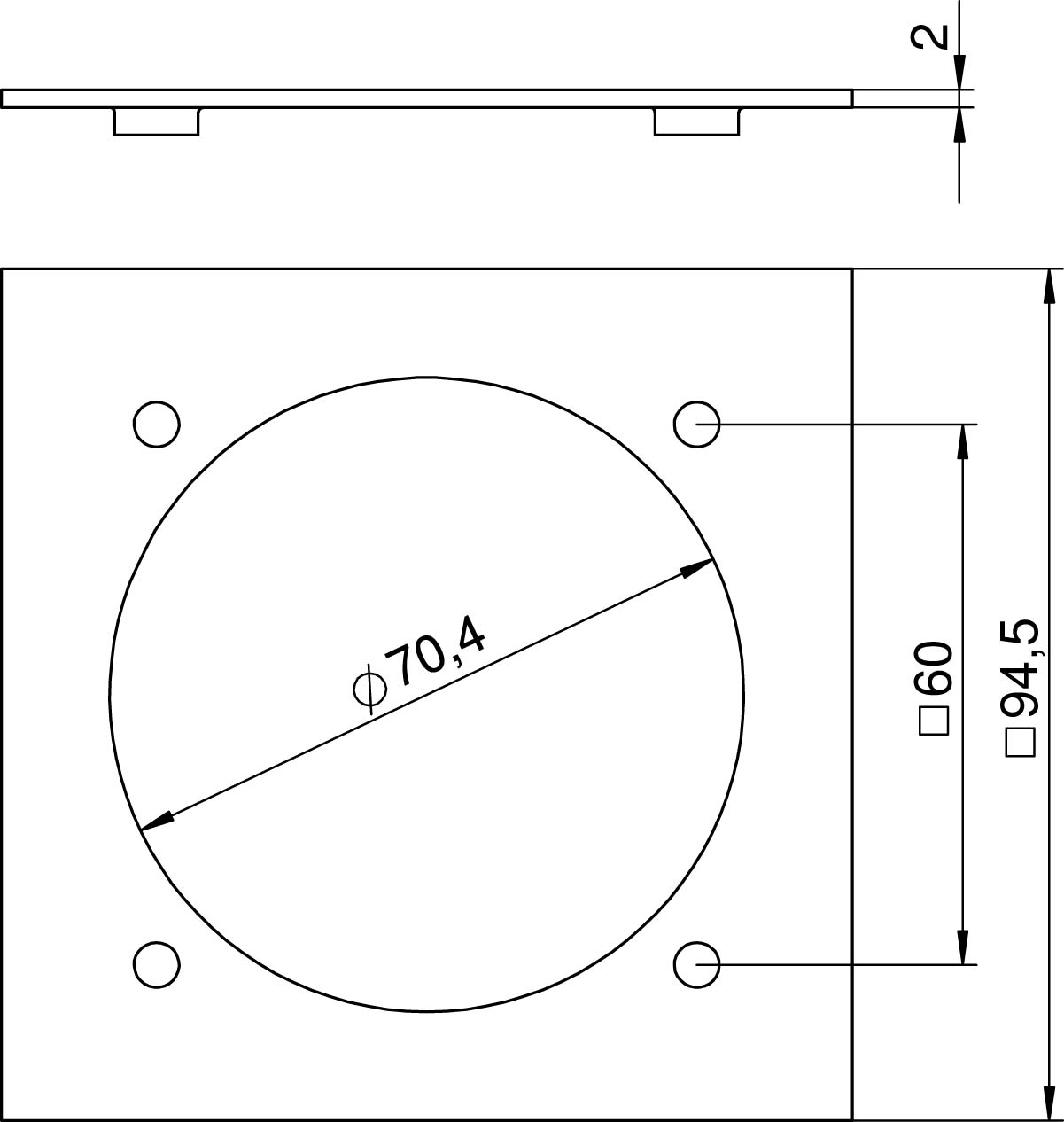 OBO Bettermann Vertr Abdeckplatte 1x CEE VH-P3 - 6109838 günstig online kaufen