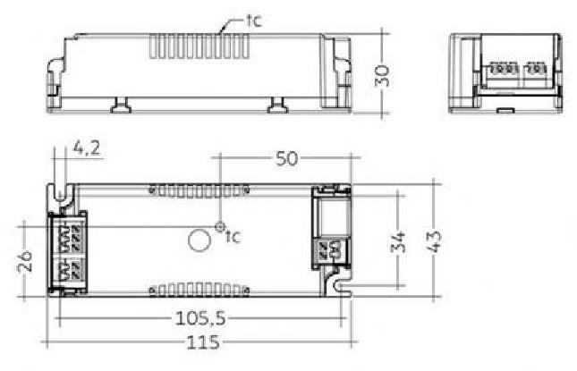 Tridonic LED-Treiber LC 50W 900-1200mA flexC SC ADV - 28002479