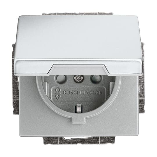 Busch-Jaeger SCHUKO Steckdosen-Einsatz edelstahl 20 EUKB-866 günstig online kaufen