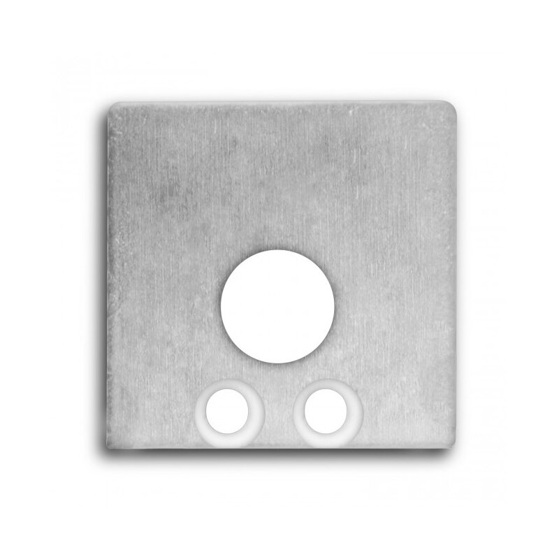 DOTLUX Aluminum end cap for profile type DXA8 and cover type S with cable gland 2 pieces - 4296