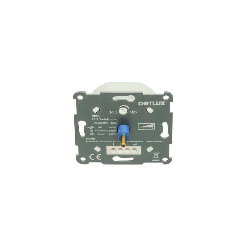 DOTLUX Drehdimmer, 5 - 100 W LED, weiß, Phasenabschnitt günstig online kaufen