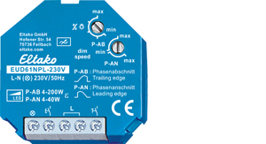 Eltako Universal-Dimmschalter Mindestlast nur 4W EUD61NPL-230V - 61100832 Eltako Universal-Dimmschalter Mindestlast nur 4W EUD61NPL-230V - 61100832