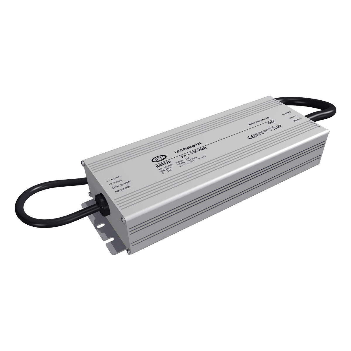 EVN Lichttechnik 48V/DC LED-NetzgerÃ¤t K48320
