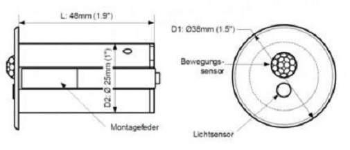 Casambi Bewegungs- und Helligkeitssensor weiß