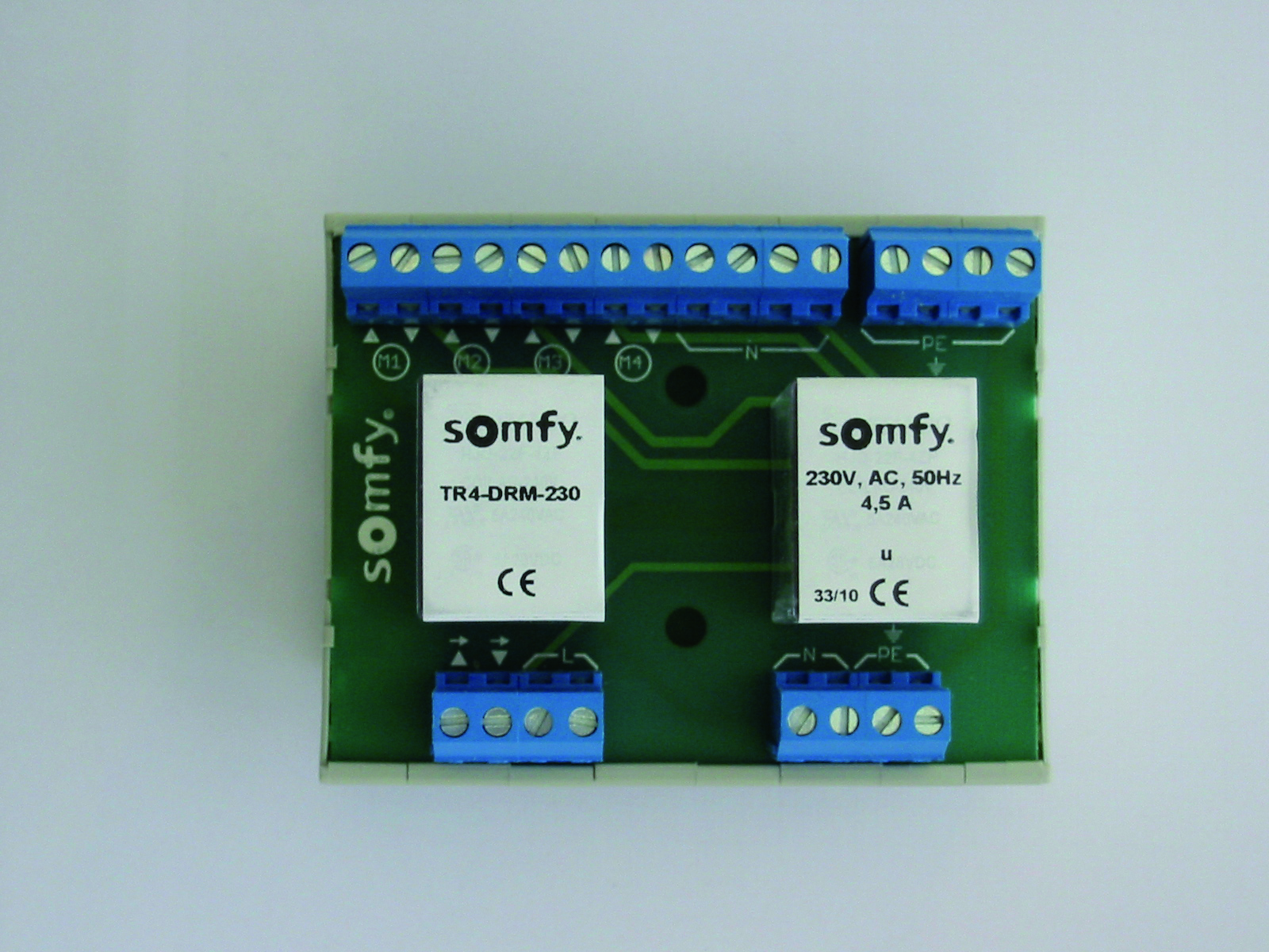 Somfy Trennrelais Hutsch. f.4 Antriebe TR4-DRM-230