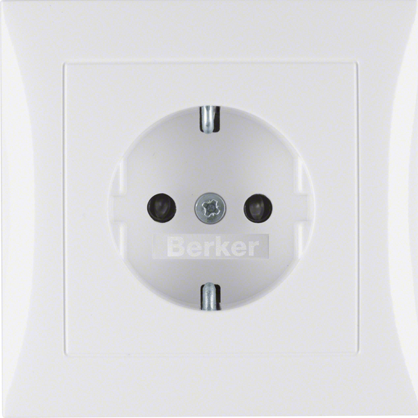 Berker SCHUKO-Steckdose pws/gl mit Abdeckplatte 47228989 günstig online kaufen