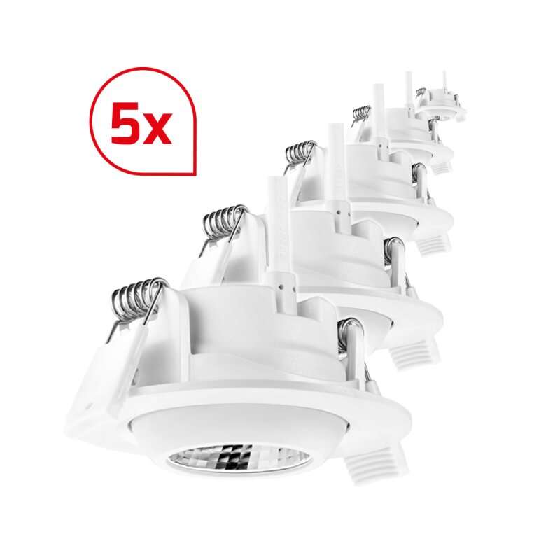 DOTLUX LED Downlight UNISIZE 10W 3000K - Dimmbare Einbauleuchte