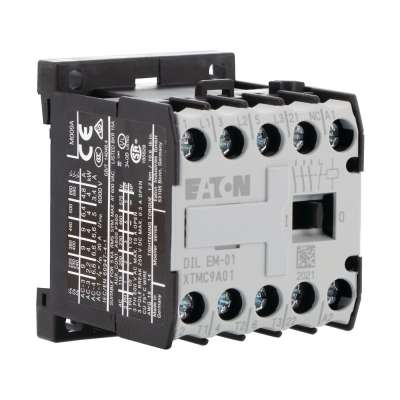 Eaton (Moeller) Contattore Dilem-01, 3 Poli + 1 NA, 4 KW / 400 V / AC3, 110 V 50 Hz, Per Commutazione Industriale