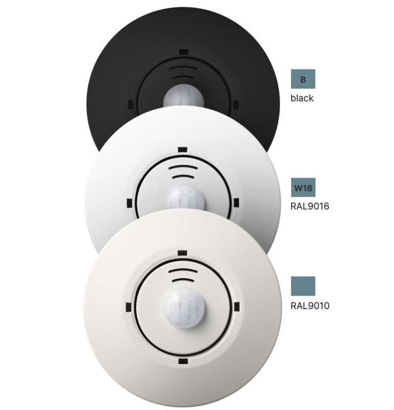 Lunatone Sensor DALI-2 CS Integration THP AQ, PIR 12m, RAL9016 ...